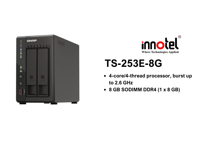 QNAP TS-253E-8G - Thiết Bị Lưu trữ NAS QNAP TS-253E-8G