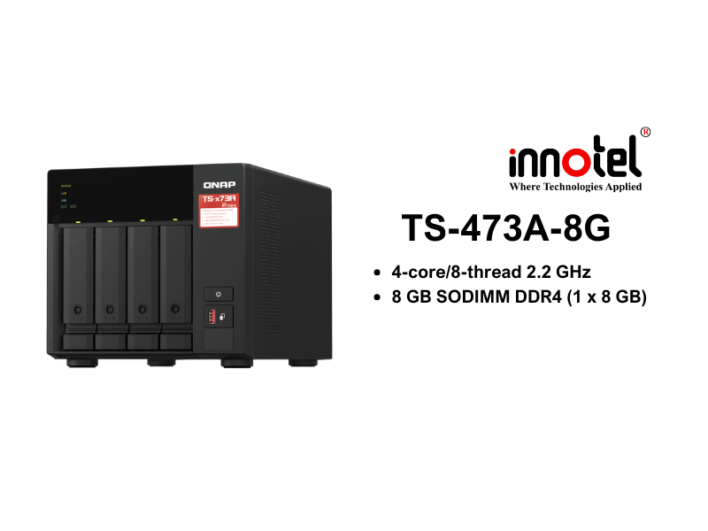QNAP TS-473A-8G - Thiết Bị Lưu trữ NAS QNAP TS-473A-8G