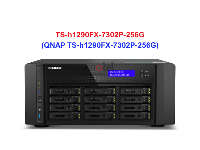 QNAP TS-h1290FX-7302P-256G - Thiết Bị Lưu Trữ NAS QNAP TS-h1290FX-7302P-256G