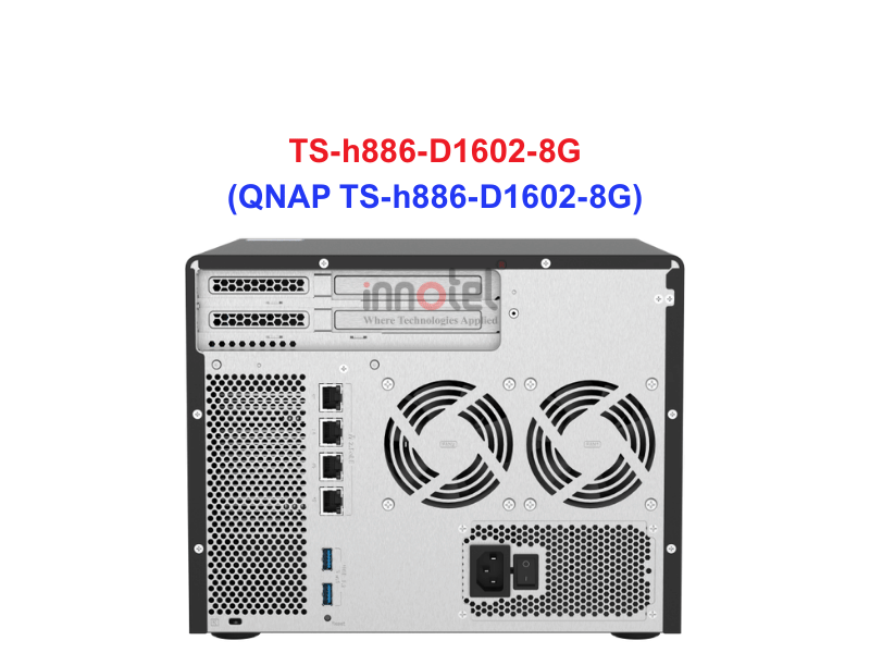 QNAP TS-h886-D1602-8G - Thiết Bị Lưu Trữ NAS QNAP TS-h886-D1602-8G