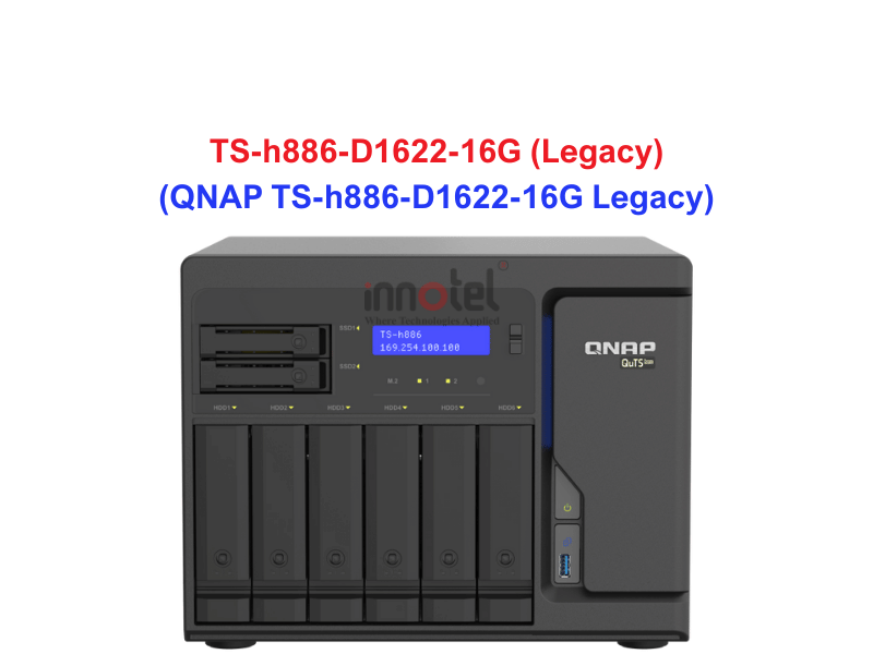 QNAP TS-h886-D1622-16G Legacy - Thiết Bị Lưu Trữ NAS QNAP TS-h886-D1622-16G Legacy