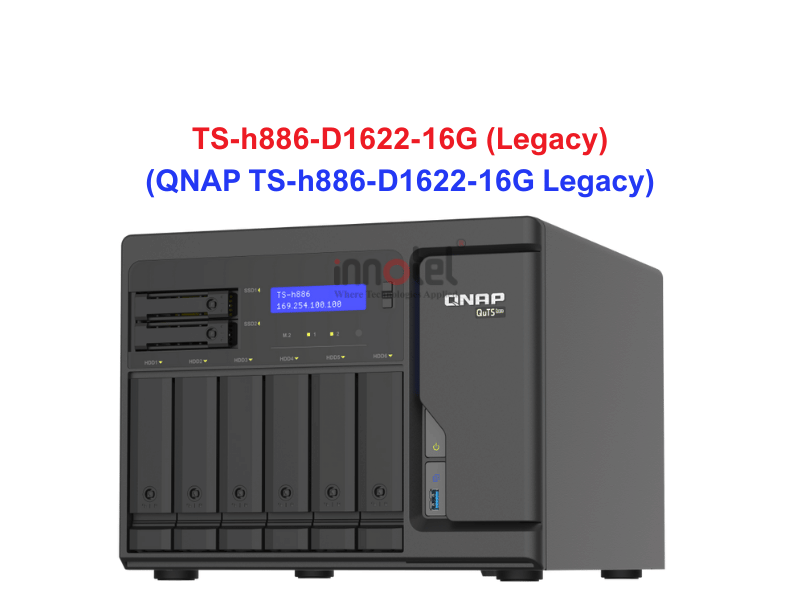 QNAP TS-h886-D1622-16G Legacy - Thiết Bị Lưu Trữ NAS QNAP TS-h886-D1622-16G Legacy