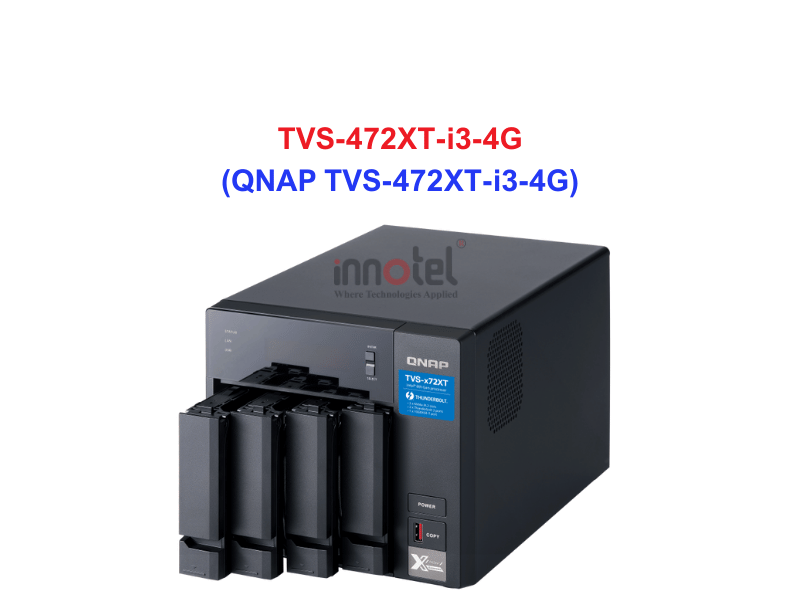 QNAP TVS-472XT-i3-4G - Thiết Bị Lưu trữ NAS QNAP TVS-472XT-i3-4G