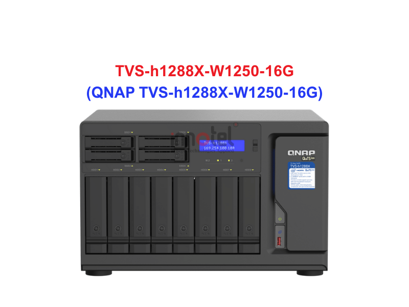 QNAP TVS-h1288X-W1250-16G - Thiết Bị Lưu Trữ NAS QNAP TVS-h1288X-W1250-16G