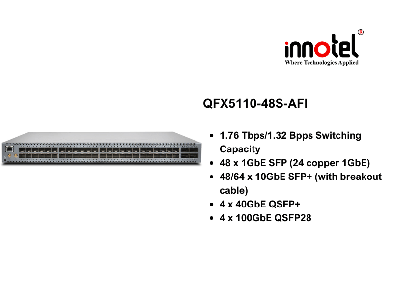 Switch Juniper QFX5110-48S-AFI - Thiết bị chuyển mạch Juniper QFX5110-48S-AFI