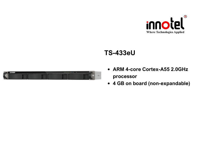 QNAP TS-433eU - Thiết Bị Lưu trữ NAS QNAP TS-433eU