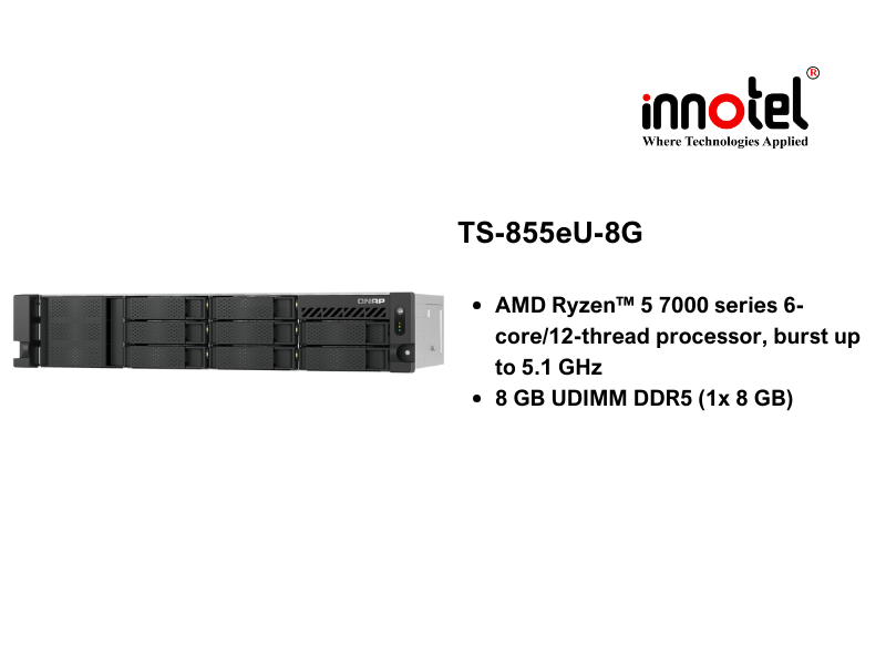 QNAP TS-855eU-8G - Thiết Bị Lưu trữ NAS QNAP TS-855eU-8G