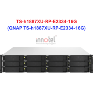 QNAP TS-h1887XU-RP-E2334-16G - Thiết Bị Lưu trữ NAS QNAP TS-h1887XU-RP-E2334-16G