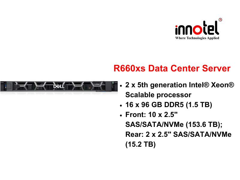 DELL PowerEdge R660xs - Thiết bị Máy Chủ Dell PowerEdge R660xs Rack Server