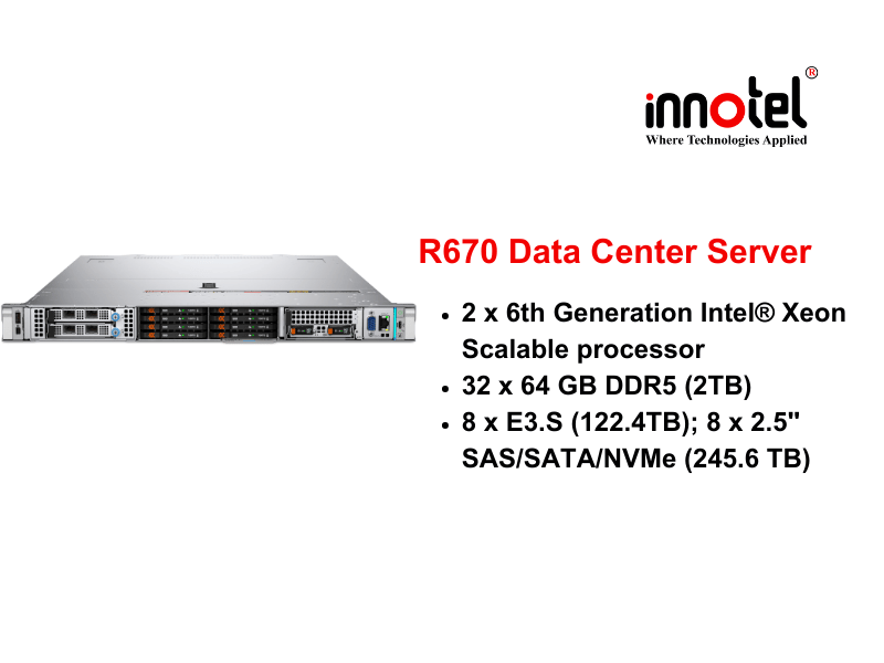 DELL PowerEdge R670 - Thiết bị Máy Chủ Dell PowerEdge R670 Rack Server