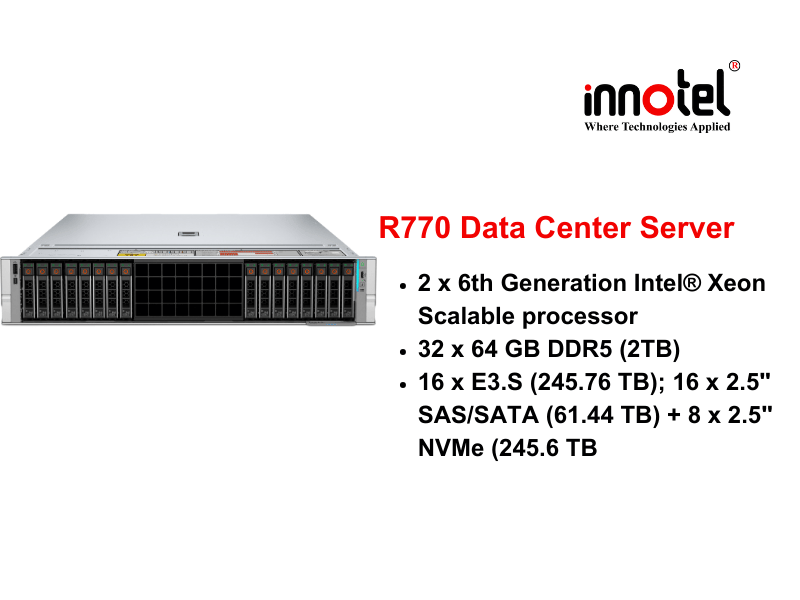 DELL PowerEdge R770 - Thiết bị Máy Chủ Dell PowerEdge R770 Rack Server