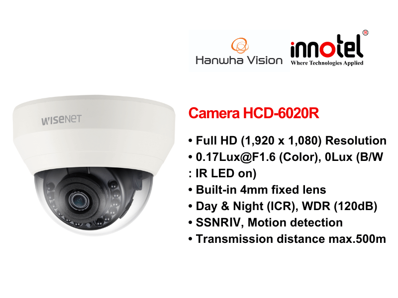 Camera HCD-6020R – Thiết bị Camera Hanwhavision Camera Hanwhavision HCD-6020R