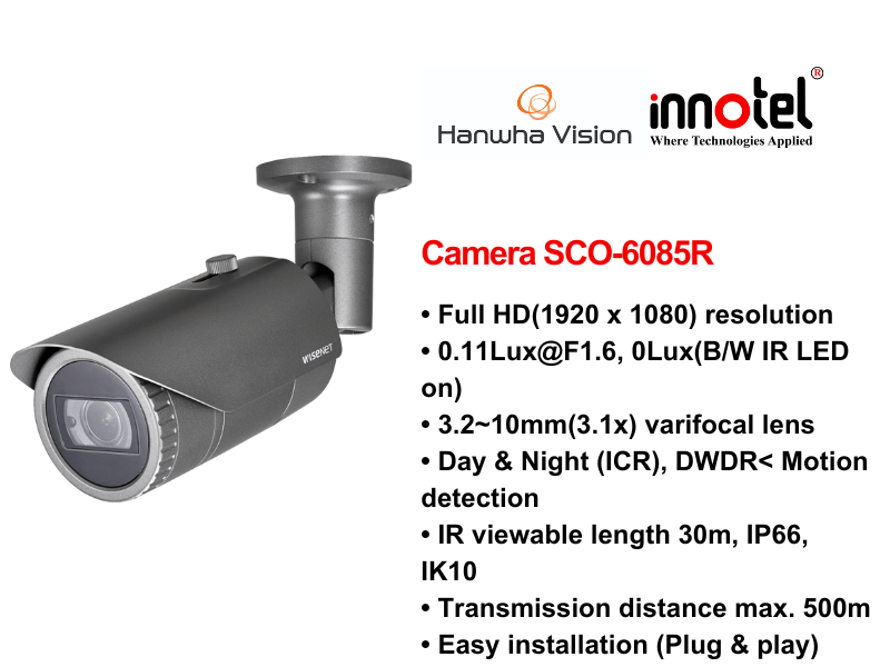 Camera SCO-6085R – Thiết bị Camera Hanwhavision Camera Hanwhavision SCO-6085R