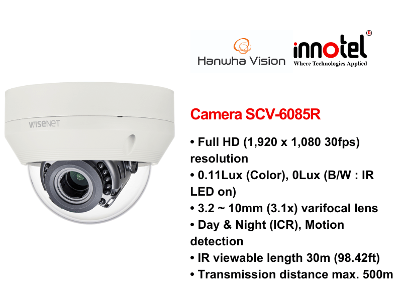 Camera SCV-6085R – Thiết bị Camera Hanwhavision Camera Hanwhavision SCV-6085R