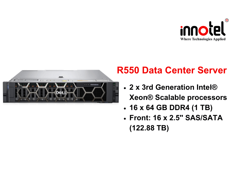 DELL PowerEdge R550 - Thiết bị Máy Chủ Dell PowerEdge R550 Rack Server