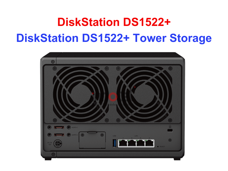 Synology DS1522+ - Thiết bị lưu trữ SAN/NAS DiskStation DS1522+ Tower Storage