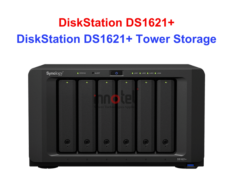 Synology DS1621+ - Thiết bị lưu trữ SAN/NAS DiskStation DS1621+ Tower Storage