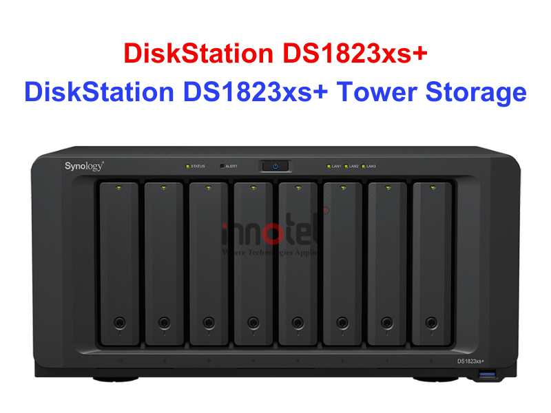 Synology DS1823xs+ - Thiết bị lưu trữ SAN/NAS DiskStation DS1823xs+ Tower Storage