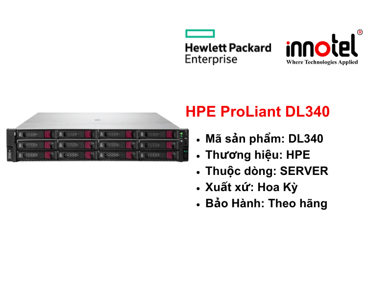 HPE ProLiant DL340 Gen12 - Thiết bị Máy Chủ HPE ProLiant Compute DL340 Gen12