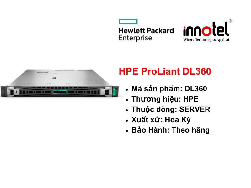 HPE ProLiant DL360 Gen12 - Thiết bị Máy Chủ HPE ProLiant Compute DL360 Gen12
