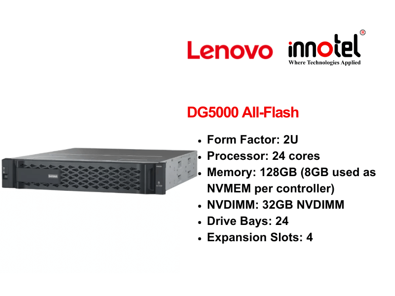 Lenovo ThinkSystem DG5000 All-Flash QLC Array - Thiết bị lưu trữ SAN Lenovo ThinkSystem DG5000 All-Flash
