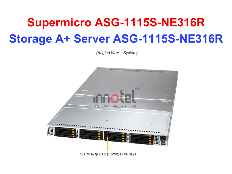 Storage A+ Server ASG-1115S-NE316R - Thiết bị lưu trữ SAN/NAS Storage A+ Server ASG-1115S-NE316R