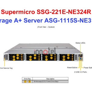 Storage A+ Server ASG-1115S-NE316R - Thiết bị lưu trữ SAN/NAS Storage A+ Server ASG-1115S-NE316R