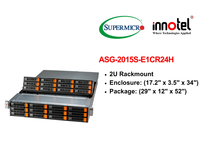 Storage A+ Server ASG-2015S-E1CR24H - Thiết bị lưu trữ SAN/NAS Storage A+ Server ASG-2015S-E1CR24H