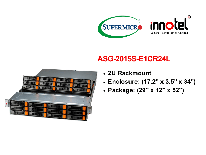 Storage A+ Server ASG-2015S-E1CR24L - Thiết bị lưu trữ SAN/NAS Storage A+ Server ASG-2015S-E1CR24L