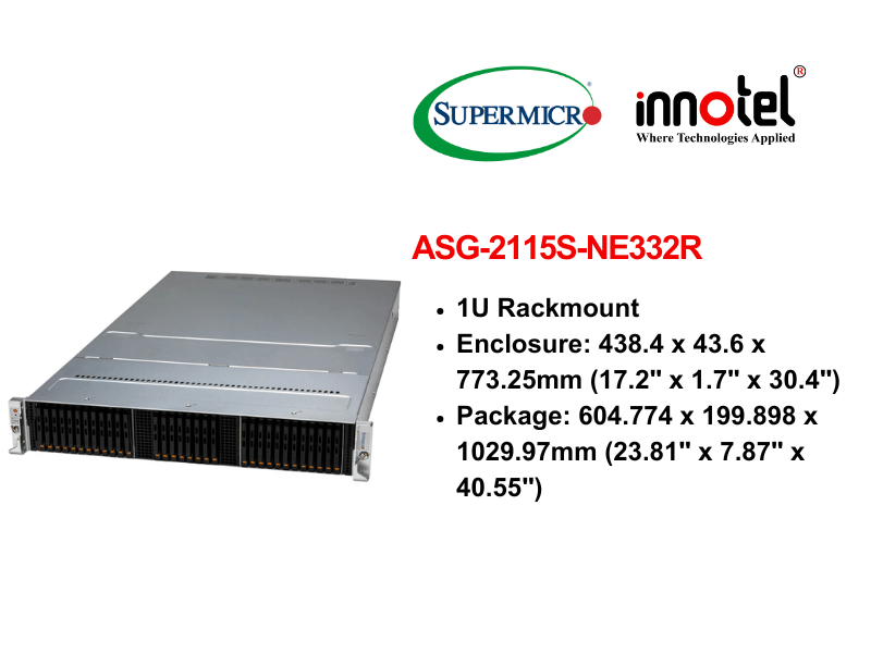 Storage A+ Server ASG-2115S-NE332R - Thiết bị lưu trữ SAN/NAS Storage A+ Server ASG-2115S-NE332R