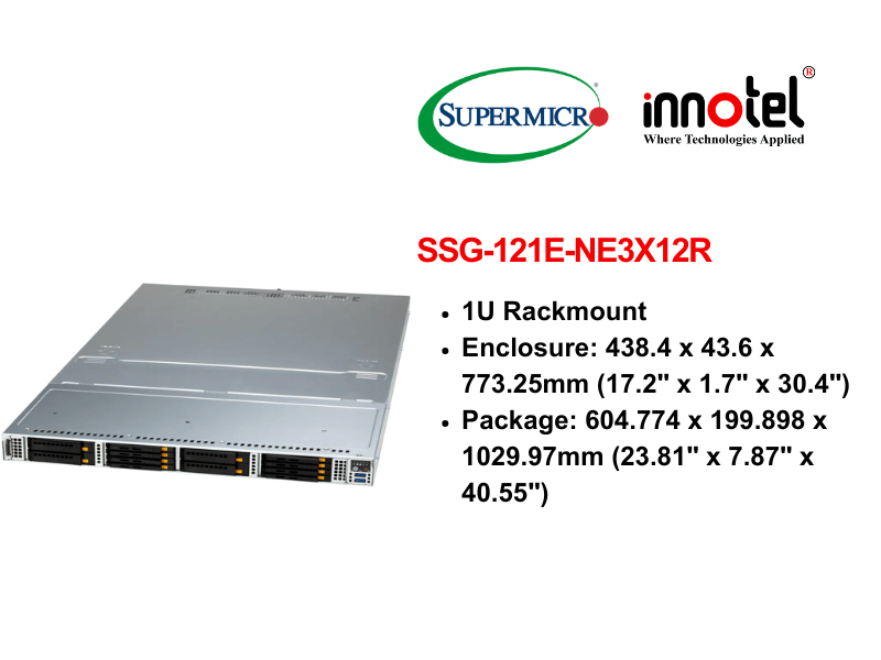 Storage SuperServer SSG-121E-NE3X12R - Thiết bị lưu trữ SAN/NAS Storage SuperServer SSG-121E-NE3X12R