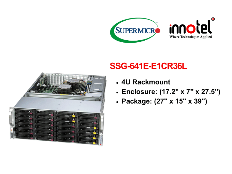 Storage SuperServer SSG-641E-E1CR36L - Thiết bị lưu trữ SAN/NAS Storage SuperServer SSG-641E-E1CR36L