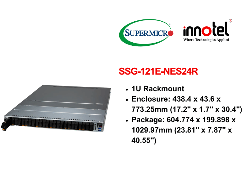 Storage SuperServer SSG-121E-NES24R - Thiết bị lưu trữ SAN/NAS SSG 121E NES24R