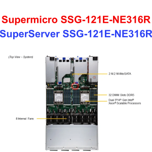 Storage SuperServer SSG-121E-NE316R - Thiết bị lưu trữ SAN/NAS SuperServer SSG-121E-NE316R