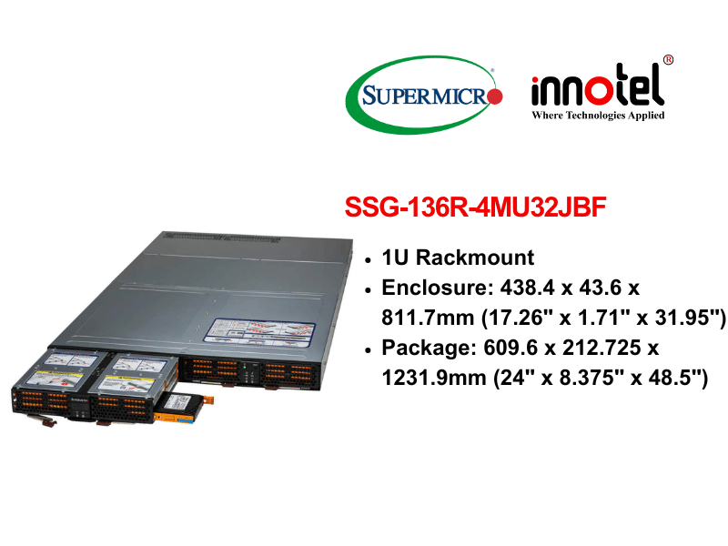 Storage SuperServer SSG-136R-4MU32JBF - Thiết bị lưu trữ SAN/NAS SuperServer SSG-136R-4MU32JBF