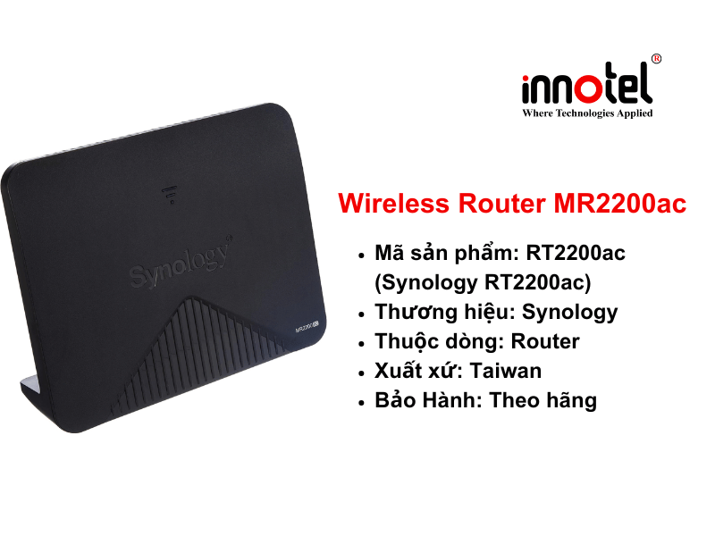 Synology MR2200ac - Thiết bị router Synology MR2200ac Wireless Router