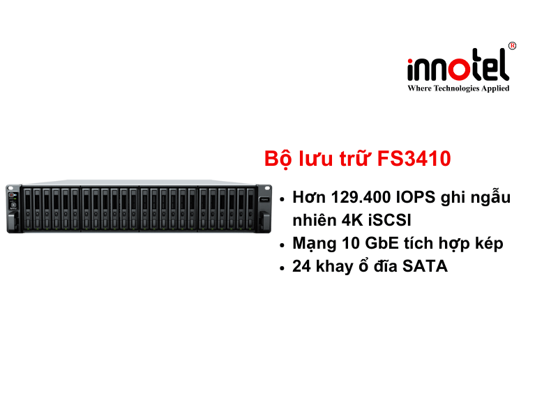 Synology FS3410 - Thiết bị lưu trữ SAN/NAS Synology NAS FlashStation FS3410