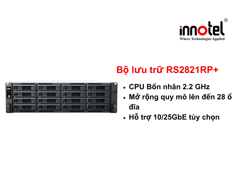 Synology RS2821RP+ - Thiết bị lưu trữ SAN/NAS Synology NAS RackStation RS2821RP+