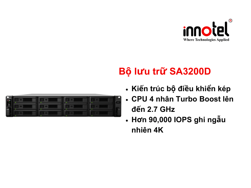Synology SA3200D - Thiết bị lưu trữ SAN/NAS Synology NAS RackStation SA3200D