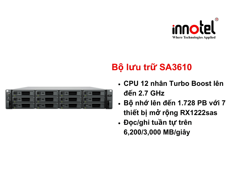 Synology SA3610 - Thiết bị lưu trữ SAN/NAS Synology NAS RackStation SA3610 (2)