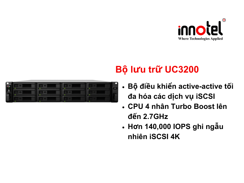 Synology UC3200 - Thiết bị lưu trữ SAN/NAS Synology NAS RackStation UC3200