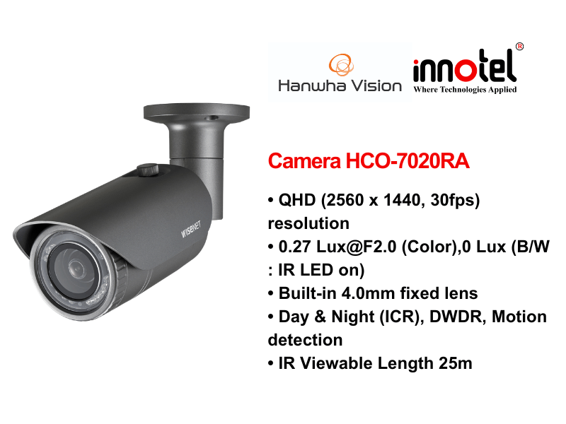 Camera HCO-7020RA – Thiết bị Camera Hanwhavision Camera Hanwhavision HCO-7020RA