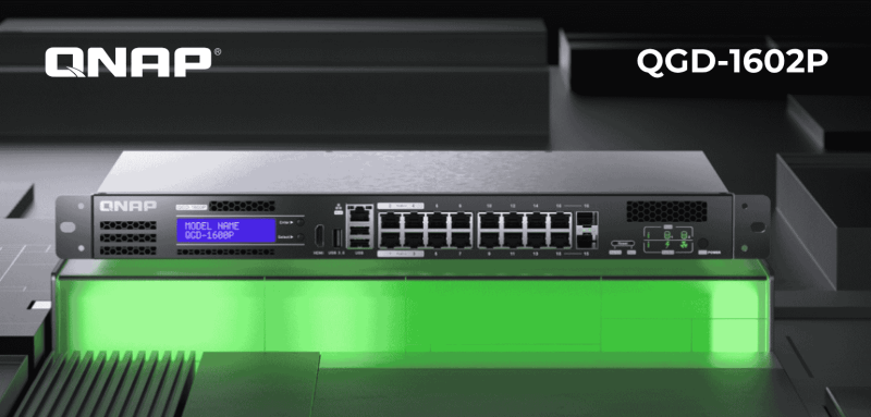 Switch QNAP QGD-1602P-C3558-8G – Thiết Bị Chuyển Mạch QGD-1602P