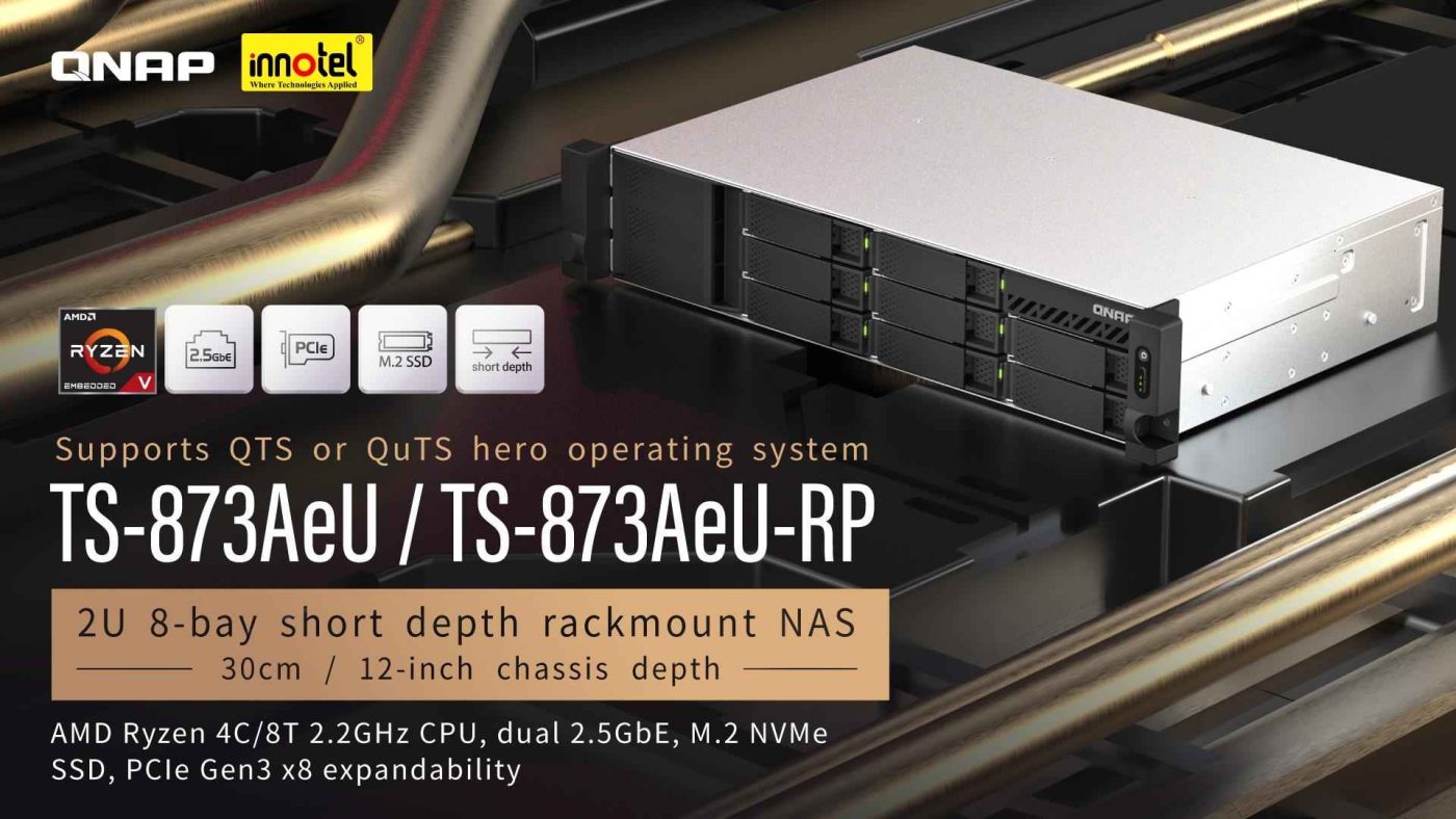 QNAP TS-873AeU-RP: Giải Pháp NAS Tối Ưu Cho Doanh Nghiệp Hiện Đại nas qnap TS-873AeU-RP