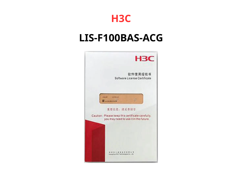H3C License LIS-F100BAS-ACG-3Y H3C License LIS-F100BAS-ACG-3Y