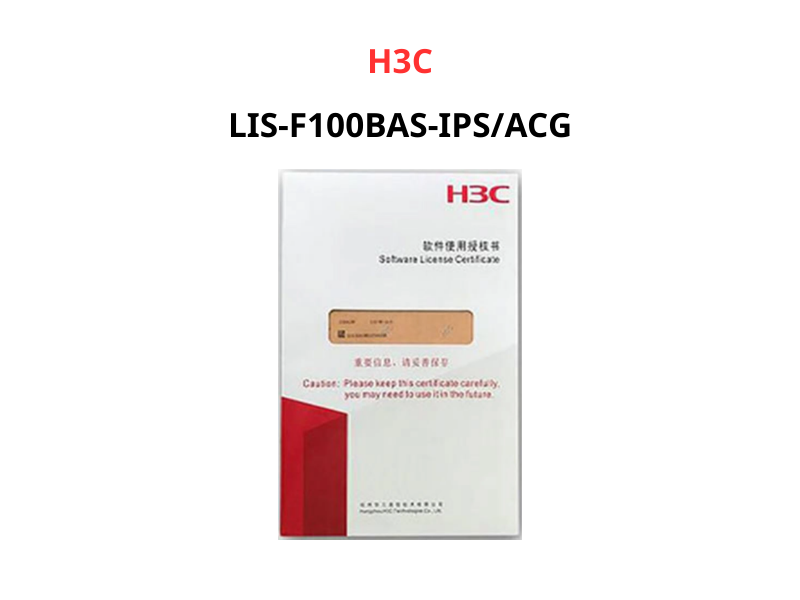 H3C License LIS-F100BAS-IPS/ACG-3Y H3C License LIS-F100BAS-IPS/ACG-3Y
